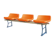 Orange HDPE Plastic Stadium Seats / H300mm Step Football Bleacher Seat