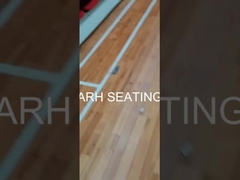 Assento de balde em HDPE com costas baixas azul Assento de bleacher retrátil 700-900mm Step