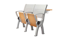 1.2mm Steel Back Aluminum Lecture Hall Chair With Desk