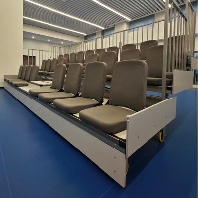 Confortável e seguro Telescópica Bleacher assentos Design ergonômico e normas internacionais de segurança